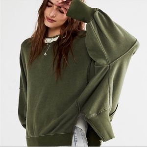 Free People Camden oversized Sweatshirt Size Small